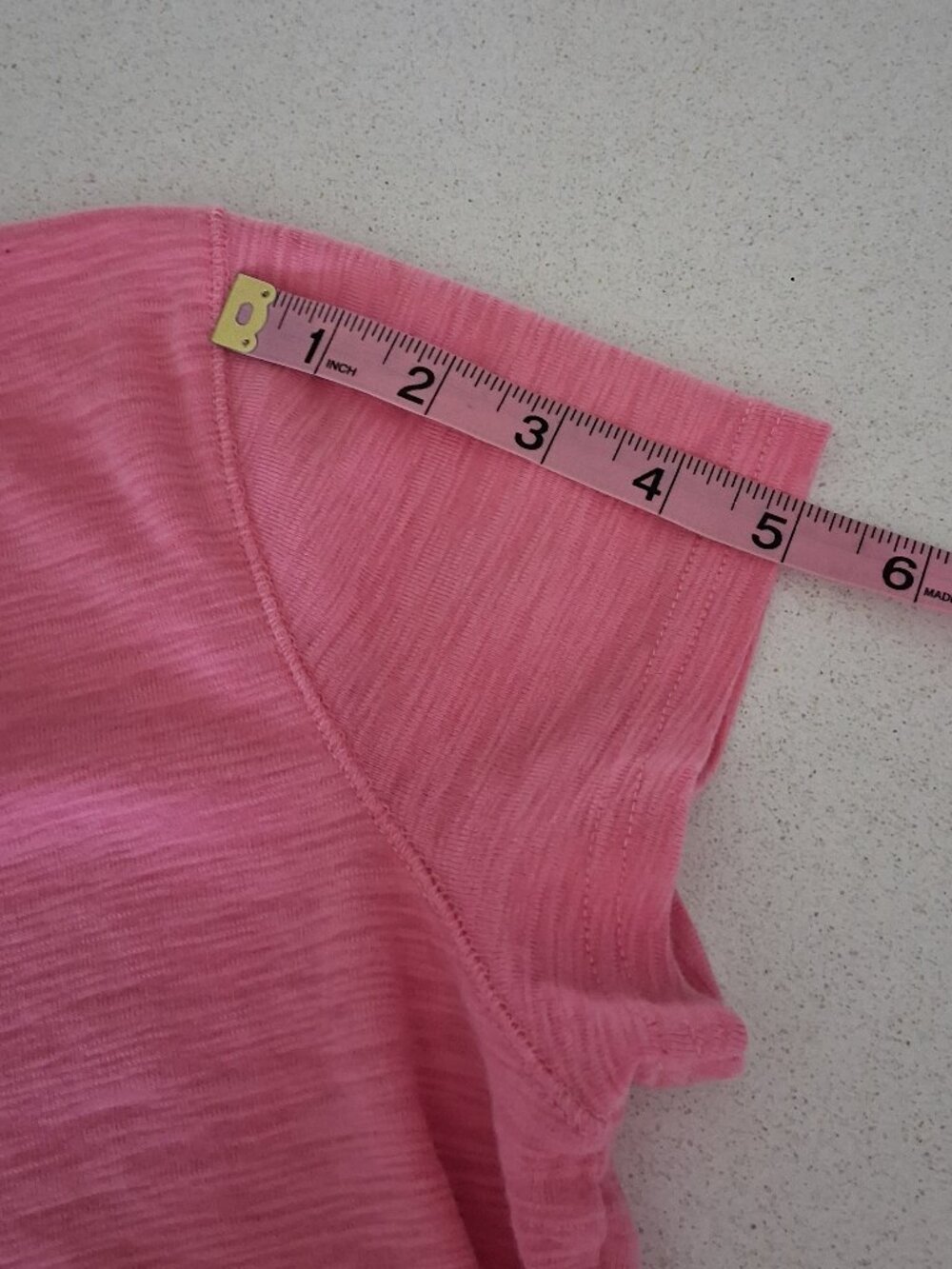 CHAPS Pink Short Sleeve Henley Button Tee Women's Size M - Picture 11 of 11
